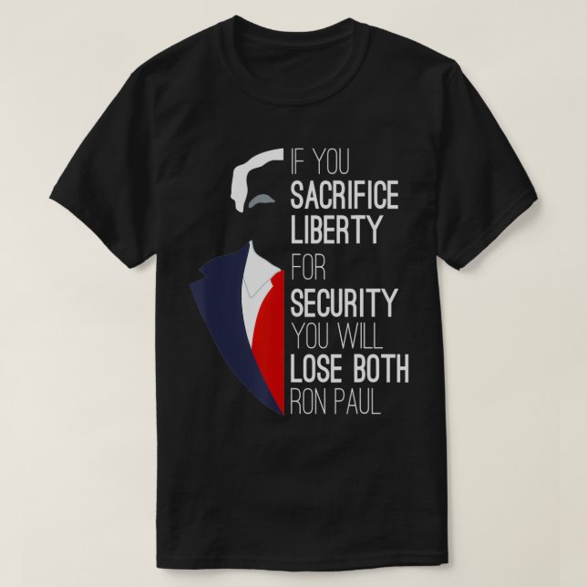 Ron Paul Libertarian om du offrar Liberty T Shirt (Design framsida)