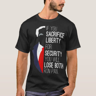 Ron Paul Libertarian om du offrar Liberty T Shirt