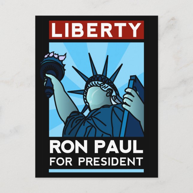 Ron Paul Liberty Vykort (Framsida)