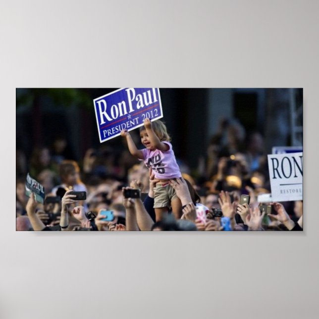 Ron Paul Little Girl Crowd Poster (Framsidan)