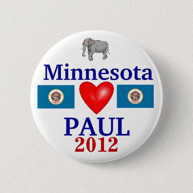 Ron Paul Minnesota 2012 Knapp (Framsida)