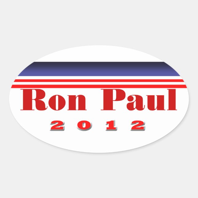 Ron Paul Ovalt Klistermärke (Framsida)