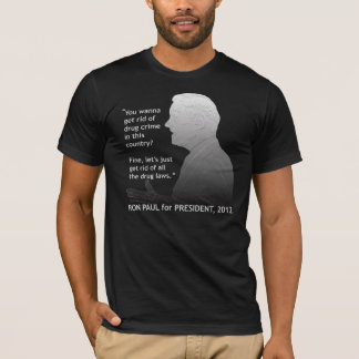 Ron Paul på Legalization av droger Tee Shirt