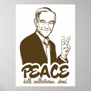 Ron Paul Peace-Anpassadet Poster