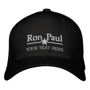 Ron Paul Personlig Text Broderad Keps