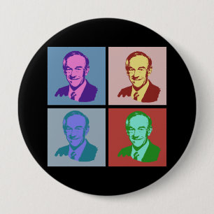 RON PAUL popkonst Knapp