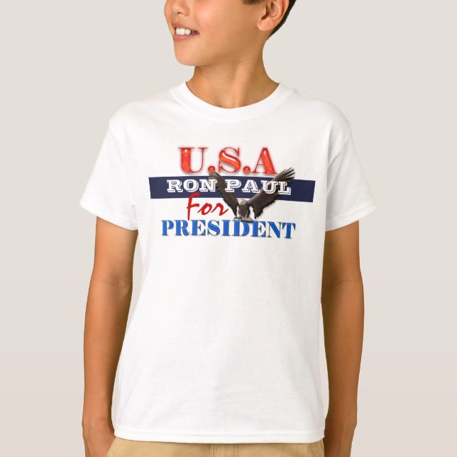 Ron Paul president 2012 SKRÄDDARSY Tee Shirt (Framsida)