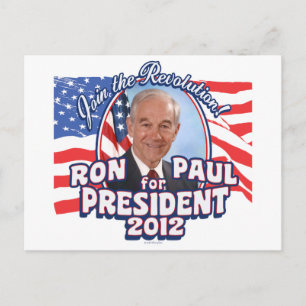 Ron Paul president 2012 Vykort