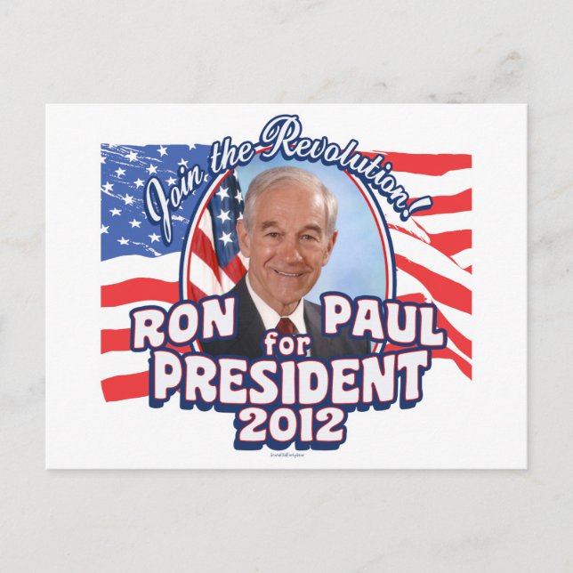 Ron Paul president 2012 Vykort (Framsida)