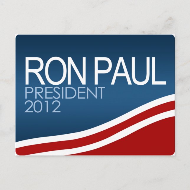 Ron Paul President 2012 Vykort (Framsida)