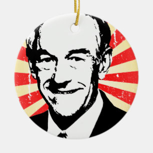 Ron Paul propaganda Julgransprydnad Keramik