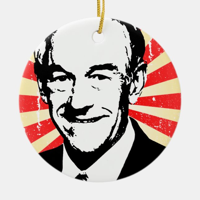 Ron Paul propaganda Julgransprydnad Keramik (Framsidan)