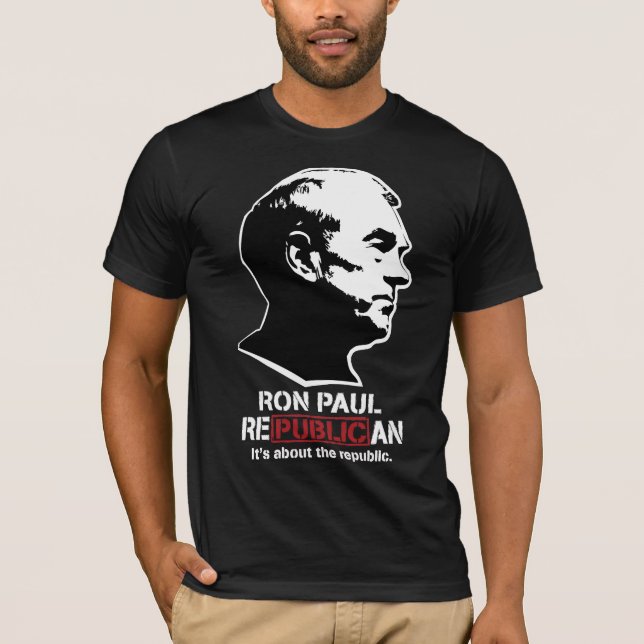Ron Paul RepublicanT-Skjorta T-shirt (Framsida)