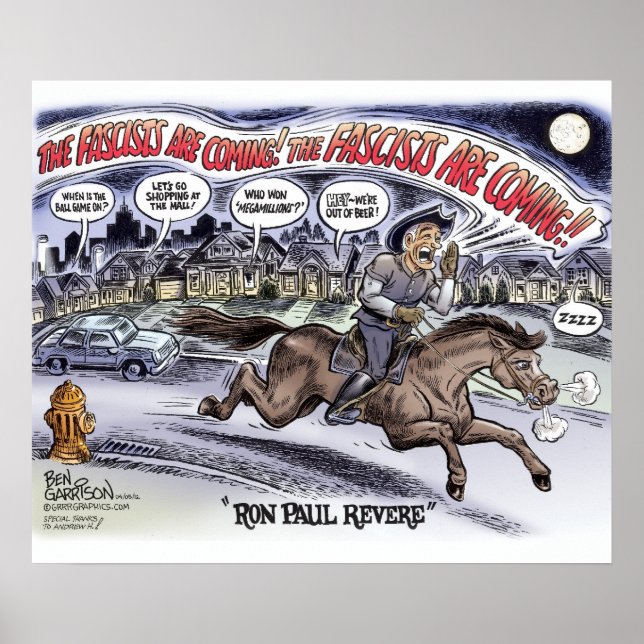 Ron Paul Revere Poster (Framsidan)
