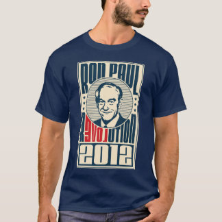 Ron Paul revolution 2012 - mörk t-skjorta T-shirt
