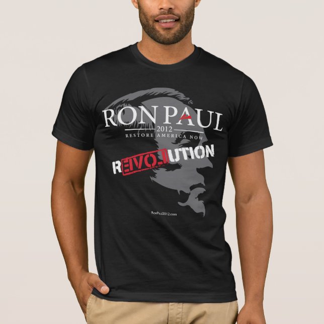 Ron Paul Revolution 2012 Shirt T-shirt (Framsida)