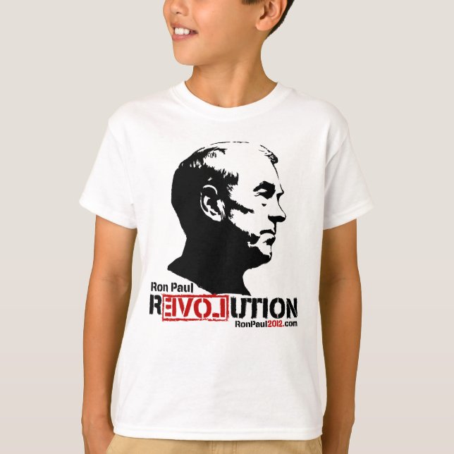 Ron Paul Revolution 2012 T-Shirt (Framsida)