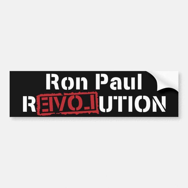 Ron Paul revolution Bildekal (Framsidan)