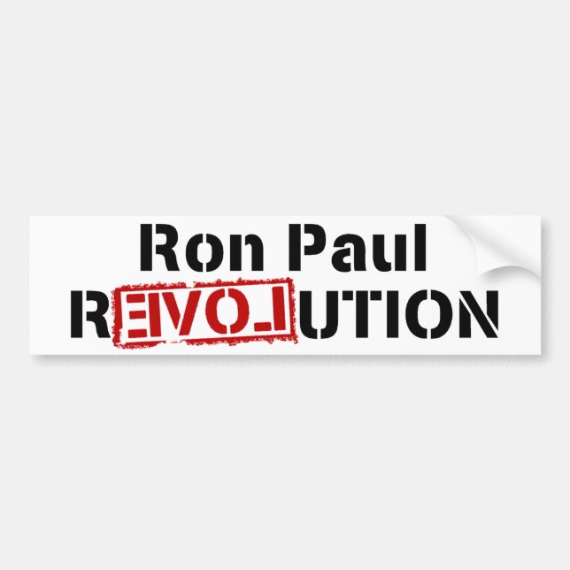 Ron Paul revolution Bildekal (Framsidan)