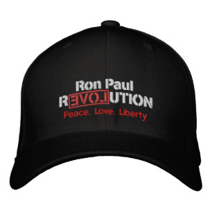 Ron Paul Revolution Embroiderade Hat Broderad Keps