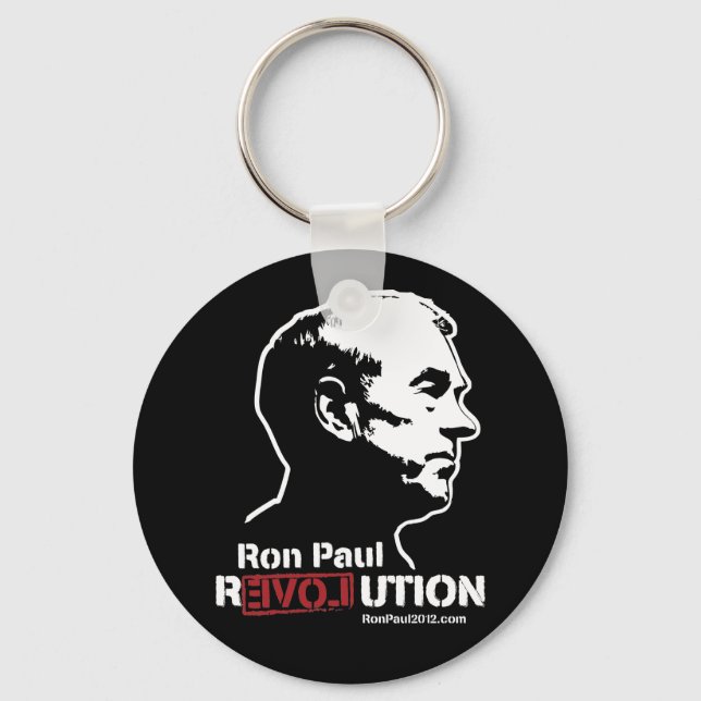 Ron Paul Revolution Keychain Nyckelring (Framsida)