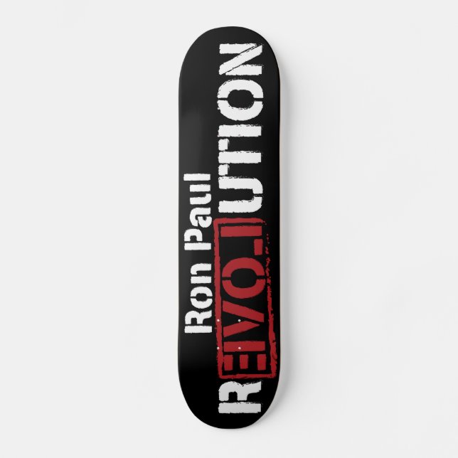 Ron Paul Revolution Skateboard Bräda 21,5 Cm (Framsida)