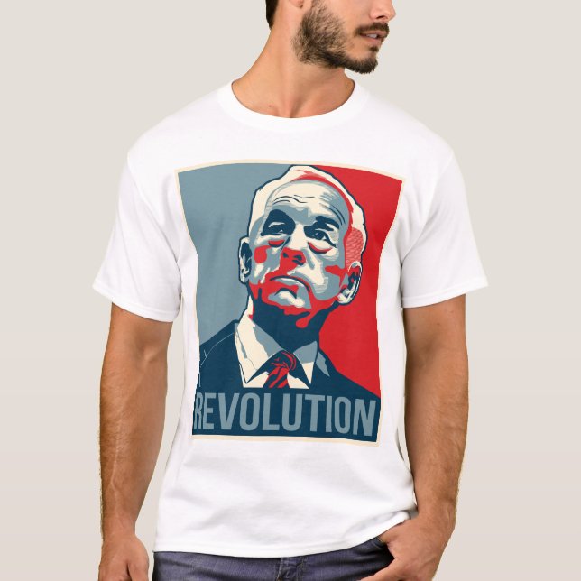 Ron Paul revolution Tee Shirt (Framsida)
