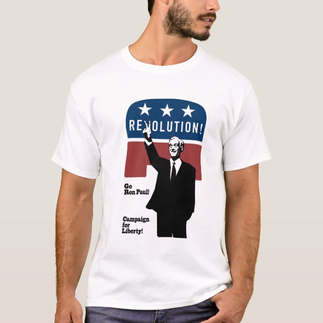 Ron Paul revolution! Tee Shirt (Framsida)