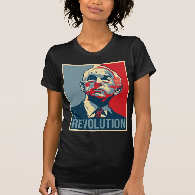Ron Paul revolution Tee Shirt (Framsida)