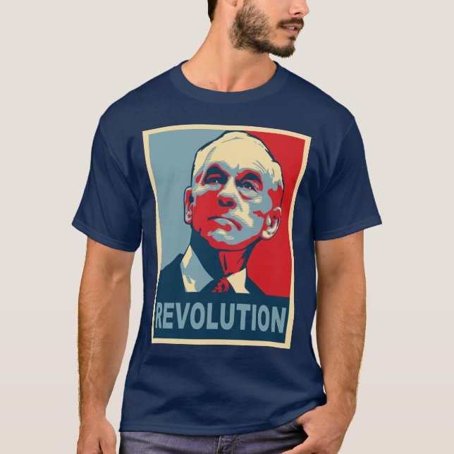 Ron Paul revolution Tee Shirt (Framsida)
