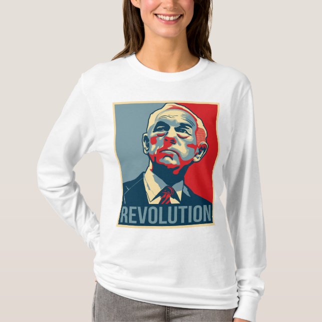 Ron Paul revolution Tee Shirt (Framsida)
