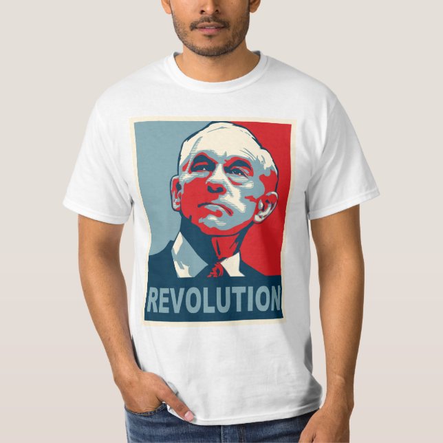 Ron Paul revolution Tee Shirt (Framsida)