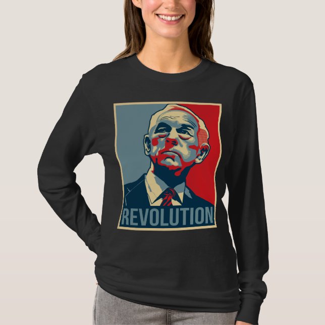 Ron Paul revolution Tee Shirt (Framsida)