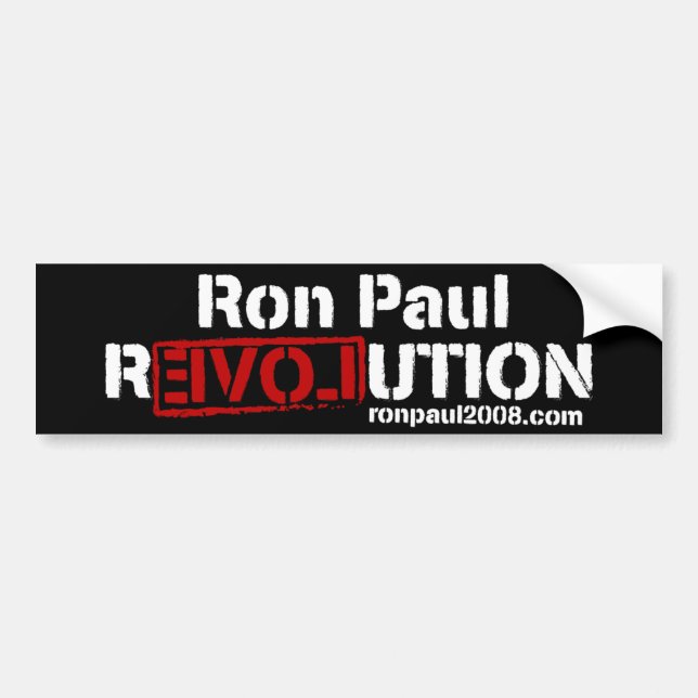 Ron Paul revolutionbildekal Bildekal (Framsidan)