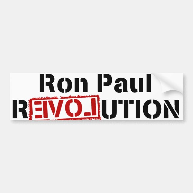 Ron Paul revolutionbildekal Bildekal (Framsidan)