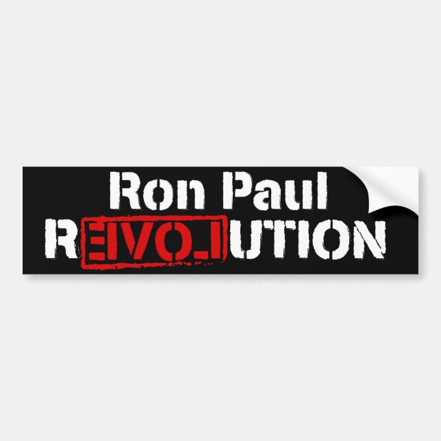 Ron Paul revolutionbildekal Bildekal (Framsidan)