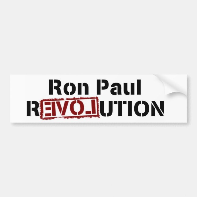 Ron Paul revolutionbildekal Bildekal (Framsidan)