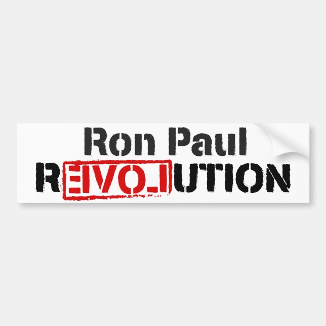 Ron Paul revolutionbildekal Bildekal (Framsidan)