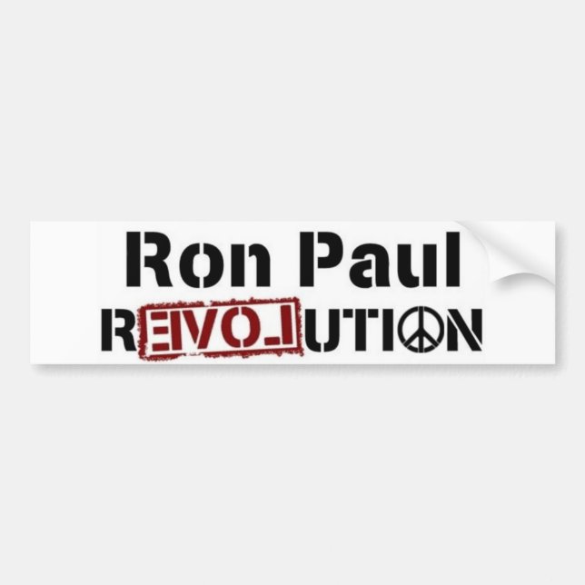 Ron Paul revolutionbildekal ..... Bildekal (Framsidan)