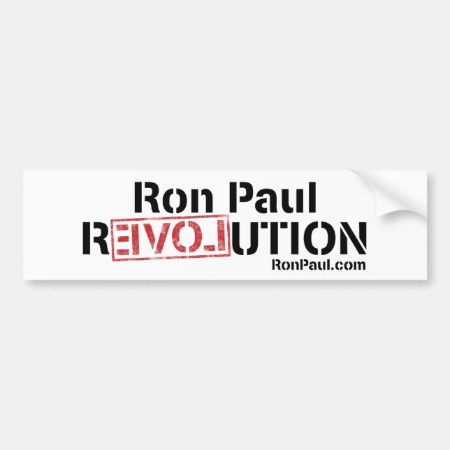 Ron Paul revolutionbildekal Bildekal (Framsidan)