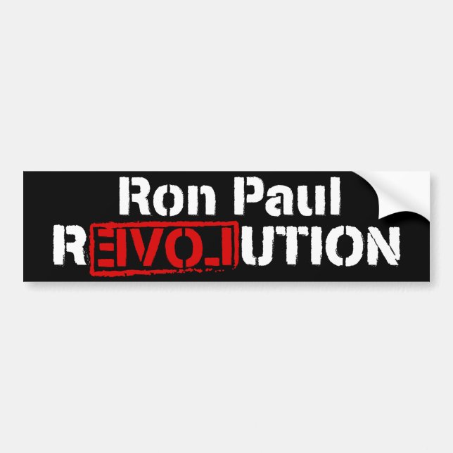 Ron Paul revolutionbildekal Bildekal (Framsidan)