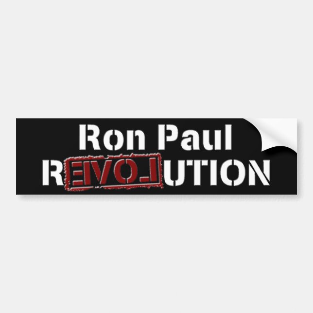 Ron Paul revolutionbildekal Bildekal (Framsidan)