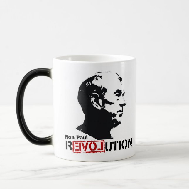 Ron Paul revolutionkaffe/Teakopp/mugg Magisk Mugg (Vänster)