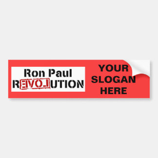 Ron Paul revolutionlogotyp Bildekal