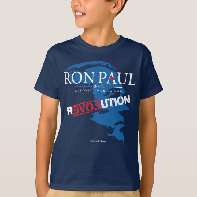 Ron Paul revolutionskjorta 2012 T-shirt (Framsida)