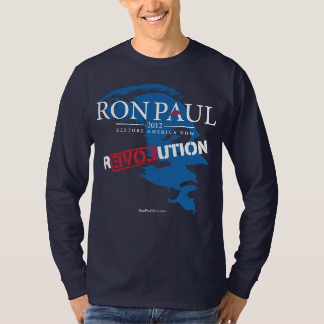 Ron Paul revolutionskjorta 2012 T Shirt (Framsida)