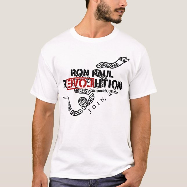 Ron Paul revolutionskjorta T-shirt (Framsida)