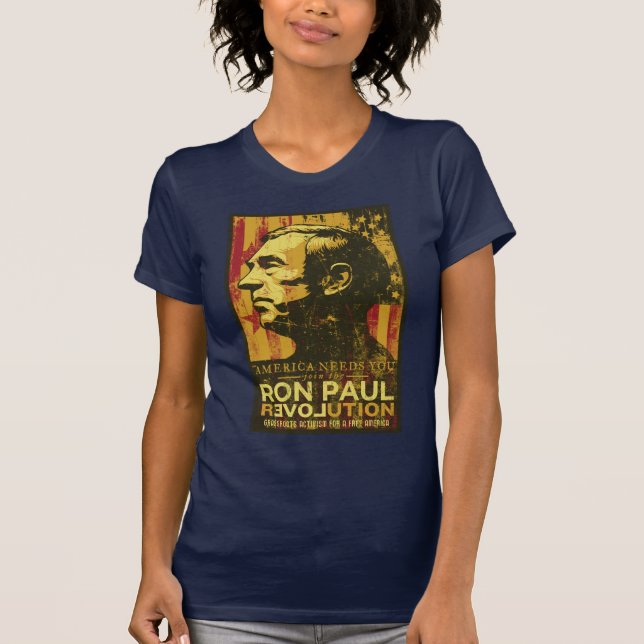 Ron Paul revolutionskjorta Tee (Framsida)