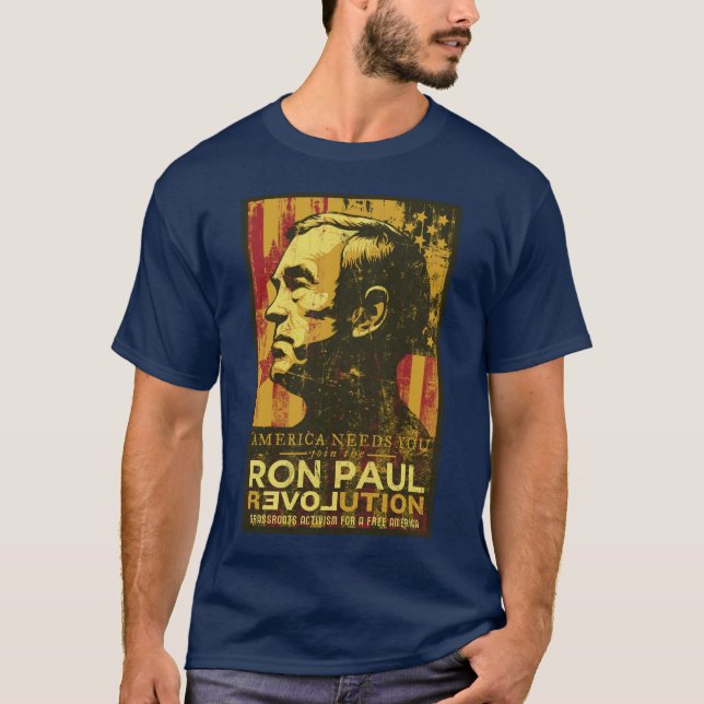 Ron Paul revolutionskjorta Tee (Framsida)