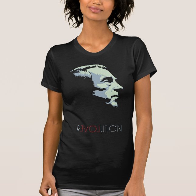 Ron Paul revolutionskjorta Tee (Framsida)